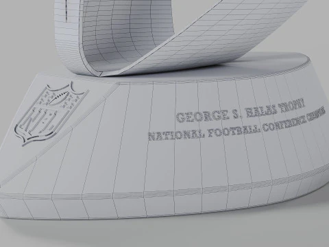 George S Halas NFC Conference Trophy 3D Model