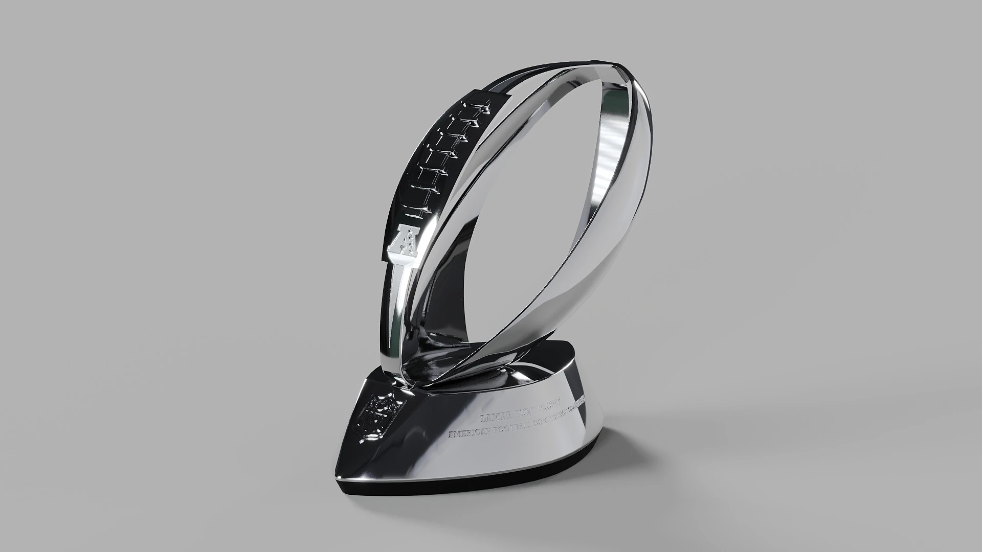 Lamar Hunt AFC Conference Trophy 3D Model .c4d .max .obj .3ds .fbx .stl .blend 