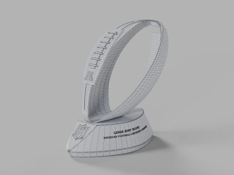 Lamar Hunt AFC Conference Trophy 3D Model