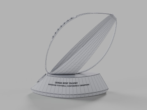 Lamar Hunt AFC Conference Trophy Model 3D