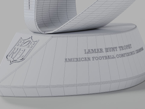 Lamar Hunt AFC Conference Trophy Model 3D