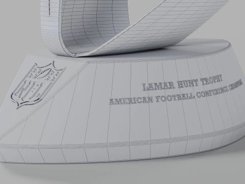 Lamar Hunt AFC Conference Trophy 3D Model