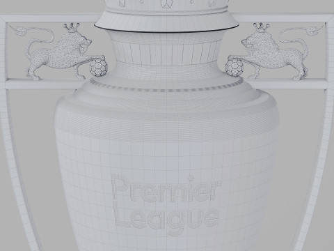 English Premier League Trophy 3D Model