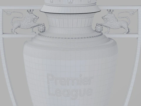 English Premier League Trophy 3D Model