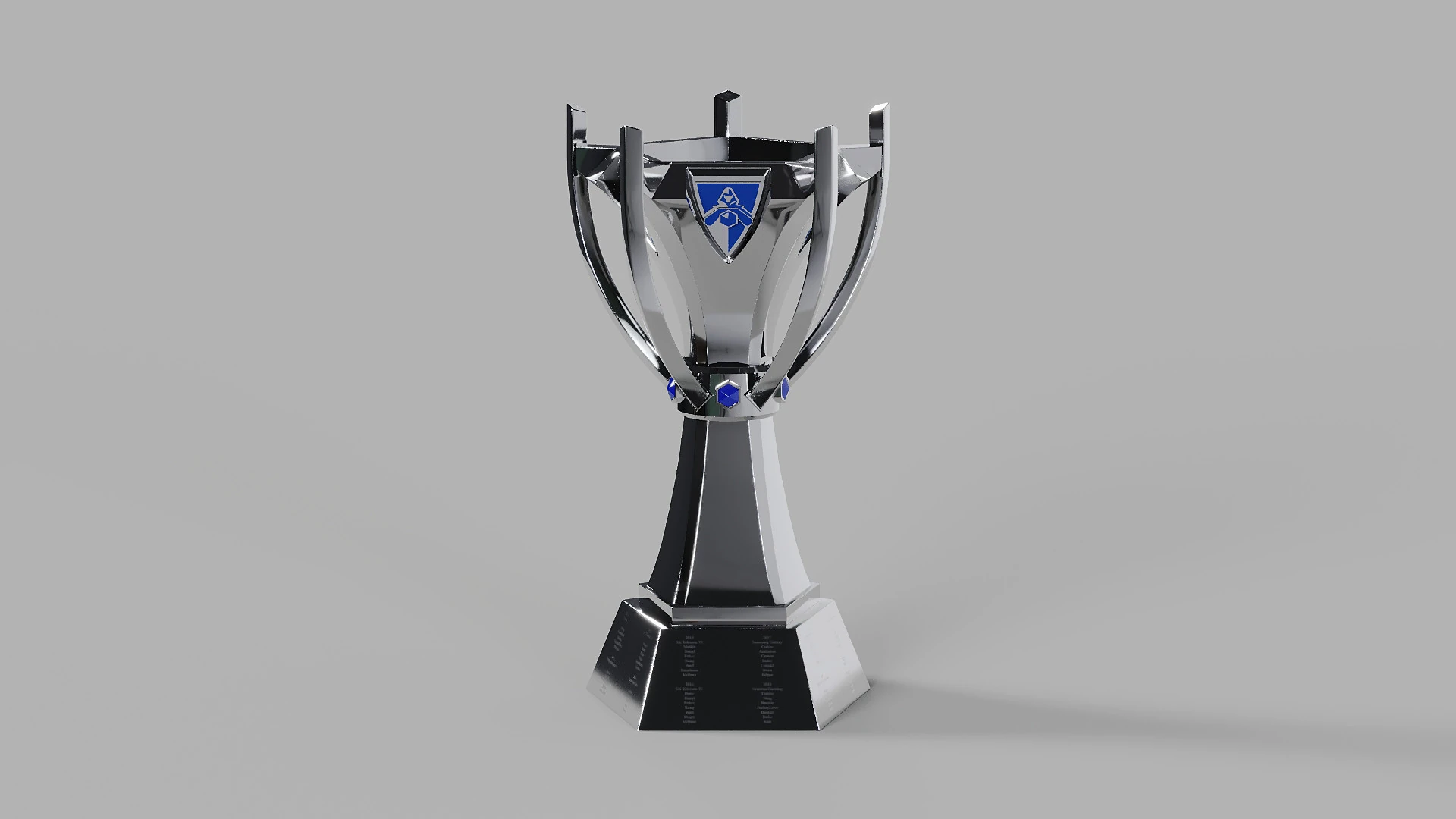 League of Legends D&uuml;nya Şampiyonası Kupası Sihirdarlar Kupası 3D Model .c4d .max .obj .3ds .fbx .stl .blend 