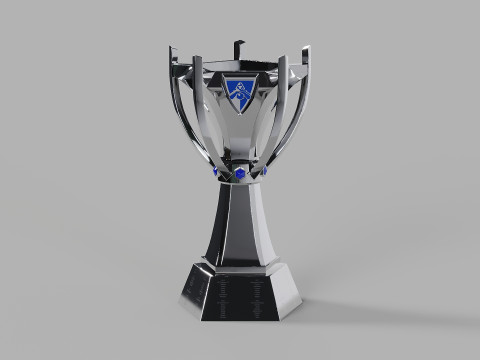 League of Legends World Championship Trophy Summoners Cup 3D Model