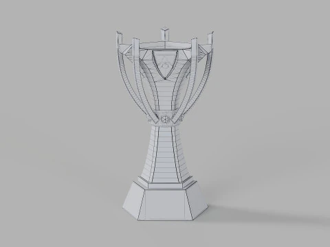 League of Legends D&uuml;nya Şampiyonası Kupası Sihirdarlar Kupası 3D Model