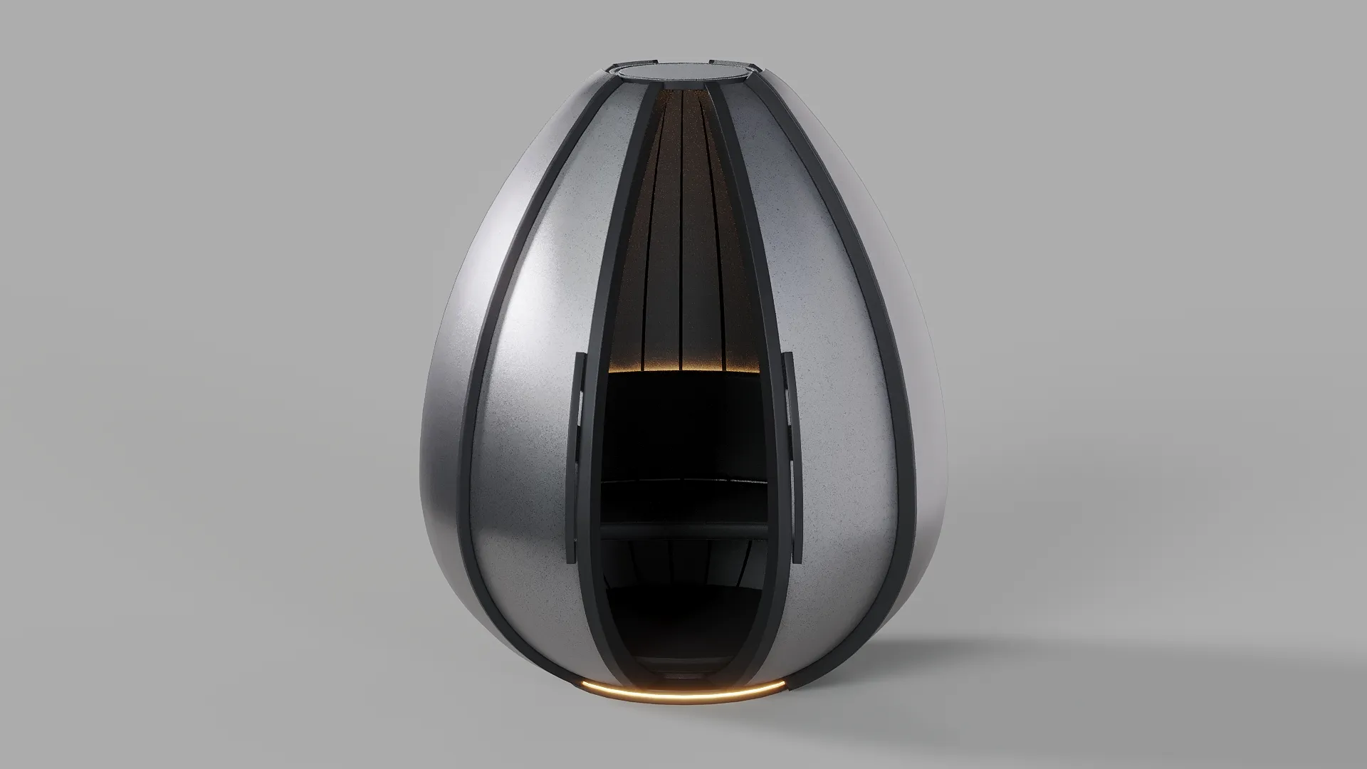 Meditation Pod 3D Model .c4d .max .obj .3ds .fbx .stl .blend 