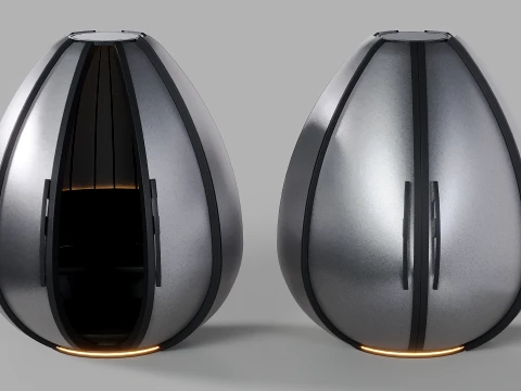 Meditation Pod 3D Model