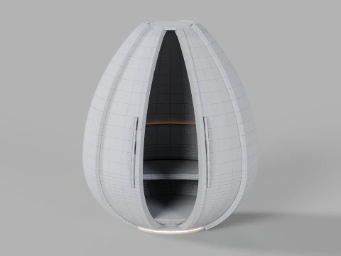 Meditation Pod 3D Model