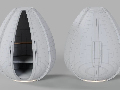 Meditation Pod 3D Model