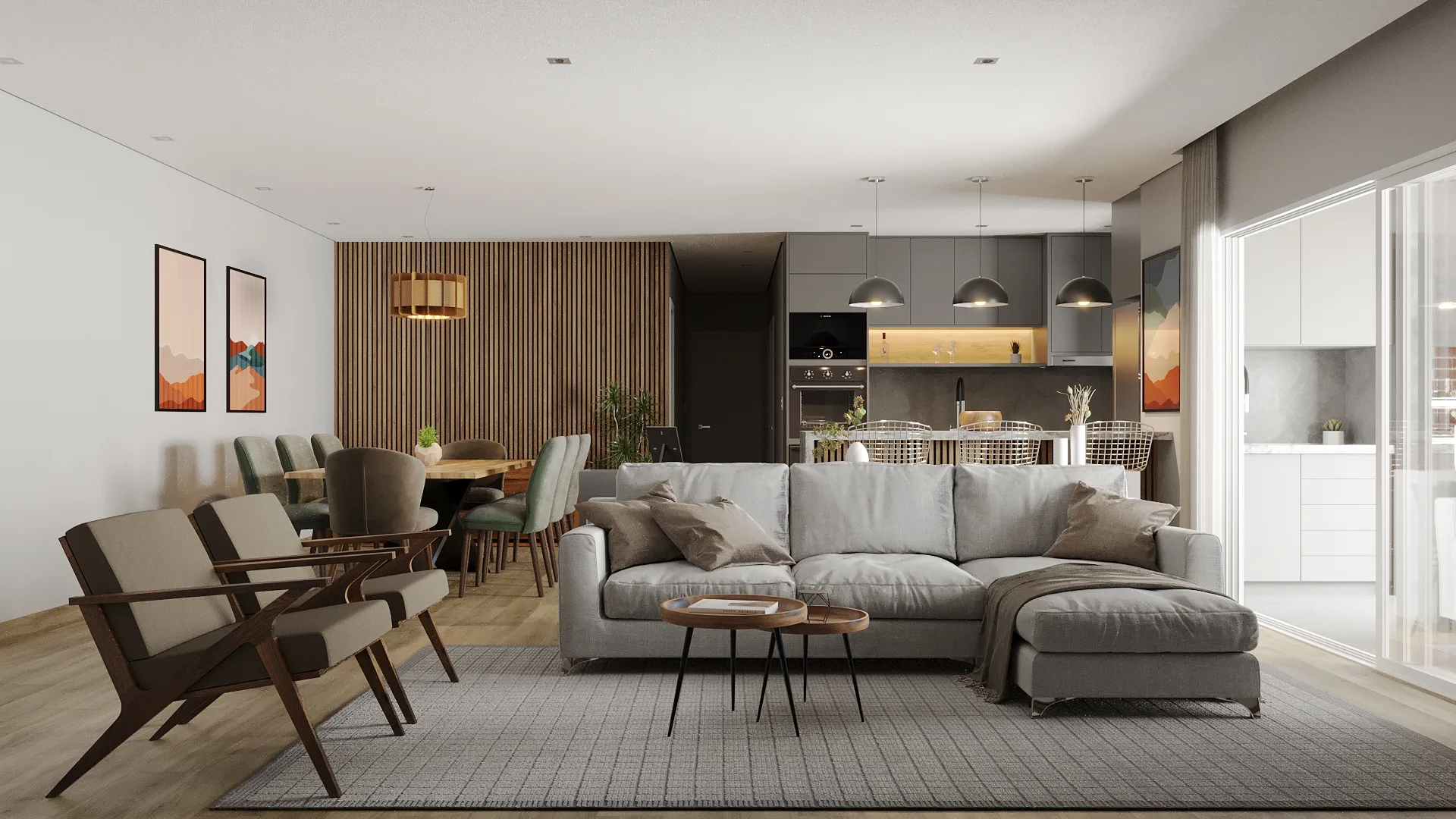 Living Room 3D Model .c4d .max .obj .3ds .fbx .stl .blend 