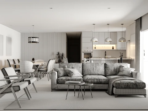 Living Room 3D Model