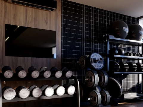 Gym Room 3D Model