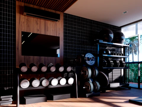 Gym Room 3D Model