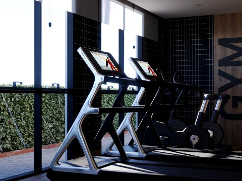 Gym Room 3D Model
