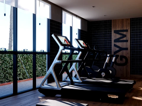 Gym Room 3D Model
