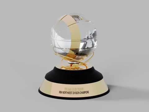 NBA Northwest Division The Sam Jones Trophy 3Dモデル