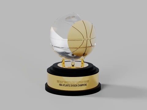 NBA Atlantic Division The Nat Sweetwater Clifton Trophy 3Dモデル