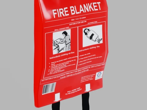 Fire Blanket 3D Model
