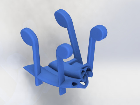 Guitar Holder Sol Nota 3D Print Model