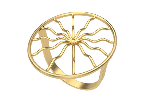 Sun Ring 3D Print Model