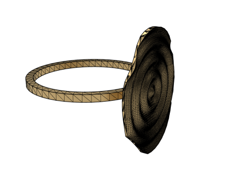 RING - WAVES 3D प्रिंट मॉडल