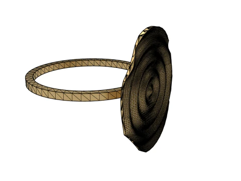 ANELLO - ONDE Modello di stampa 3D