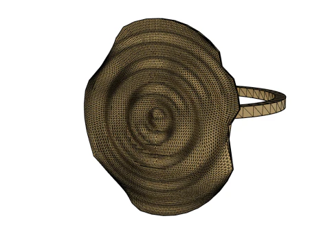 RING - WAVES 3D Print Model