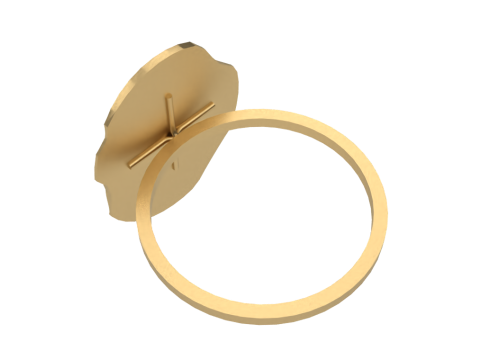 RING - WAVES Modelo de Impressão 3D