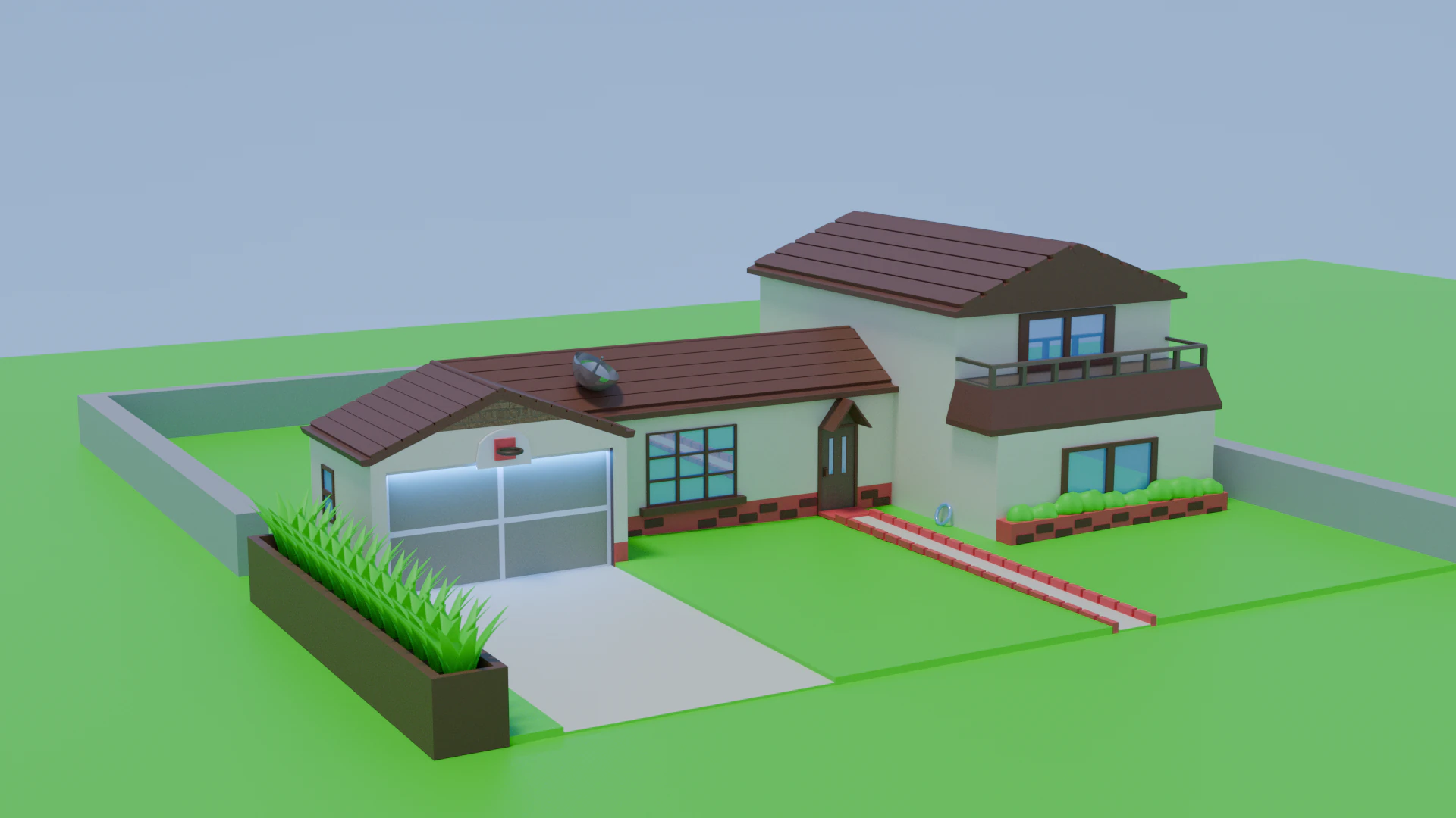 Rick and Morty house 3D Model .c4d .max .obj .3ds .fbx .stl .blend 