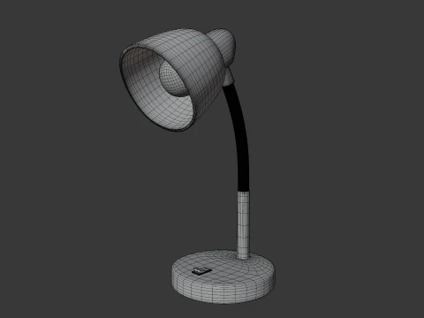 Blue Desk Lamp 3D Model