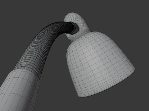 Blue Desk Lamp 3D Model