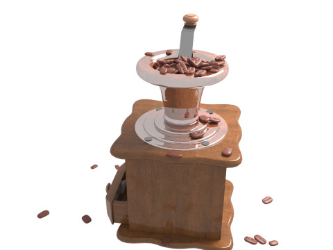 Manual coffee grinder 3D Model