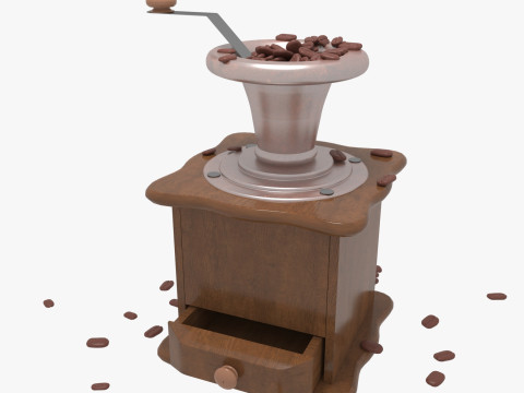Manual coffee grinder 3D Model
