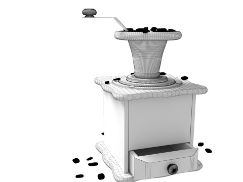 Manual coffee grinder 3D Model