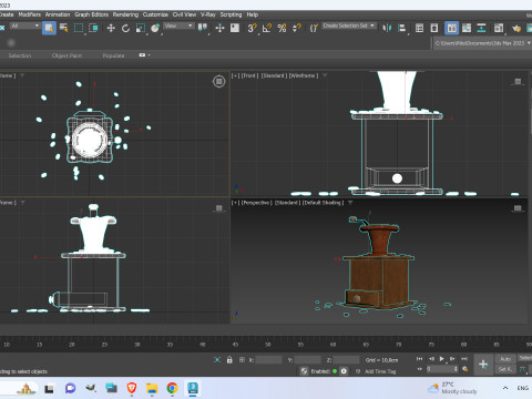 Manual coffee grinder 3D Model