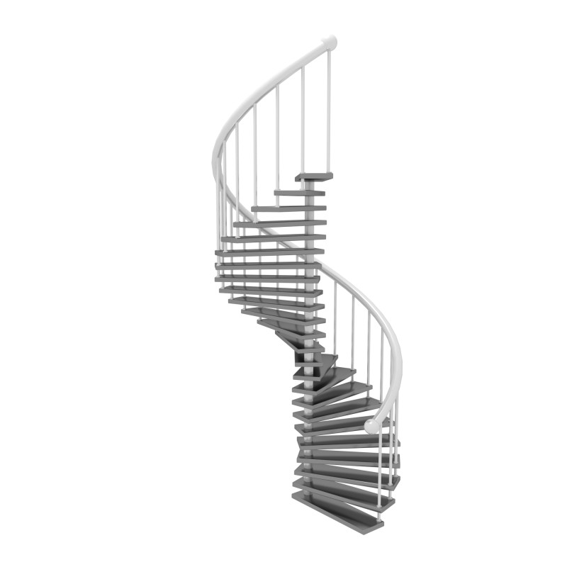 Spiral Stair 3D Модель .c4d .max .obj .3ds .fbx .stl .blend 