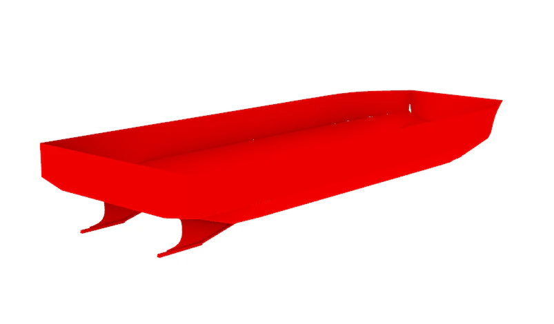 Casco de Barcaza para transporte 3D Model .c4d .max .obj .3ds .fbx .stl .blend 