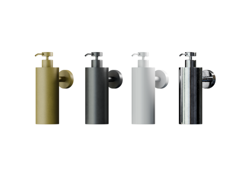LUXE MATTE BLACK WALL MOUNTED SOAP DISPENSER 3D Model