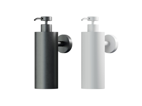 LUXE MATTE BLACK WALL MOUNTED SOAP DISPENSER 3D Model