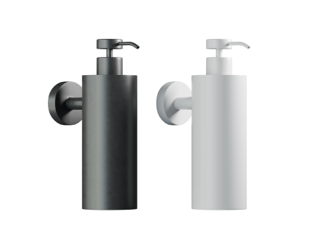 LUXE MATTE BLACK WALL MOUNTED SOAP DISPENSER 3D Model