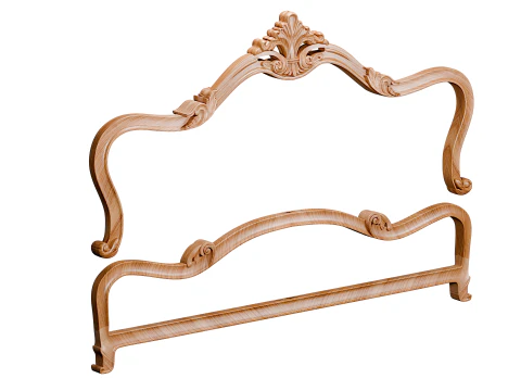 Neoclassic bed decoration 3D Model
