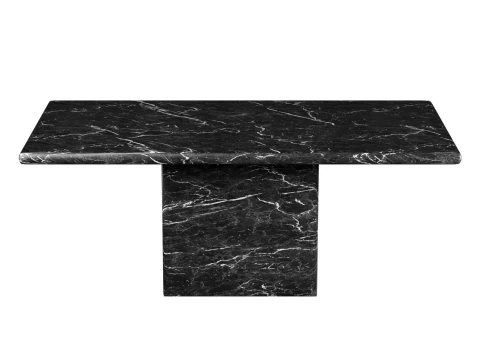 Nero Marquina 大理石のダイニング テーブル ストーン 3Dモデル