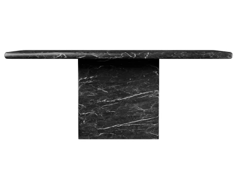 Nero Marquina Marble Dining Table Stone 3D Model
