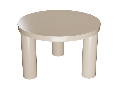 Post small coffe table 65 cm 3D 모델
