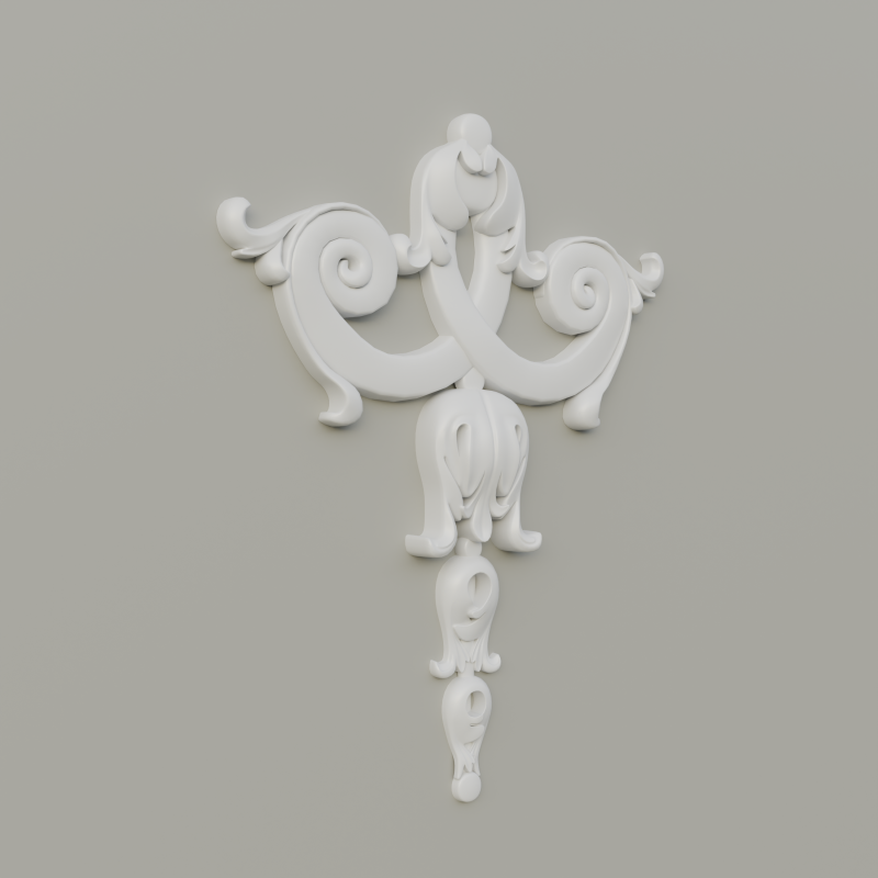 Decor Molding 3D Model .c4d .max .obj .3ds .fbx .stl .blend 