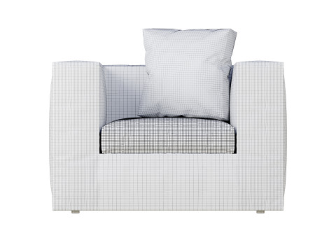 Throw-Away Zanotta Armchair 3D मॉडल