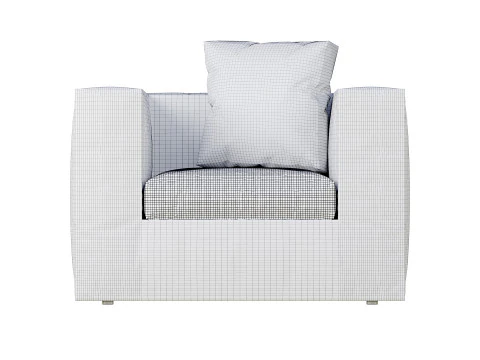 Throw-Away Zanotta Armchair 3D Model