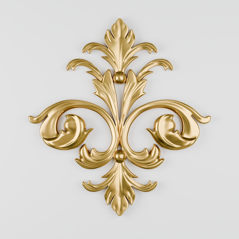 Decor Molding 3D Model .c4d .max .obj .3ds .fbx .stl .blend 